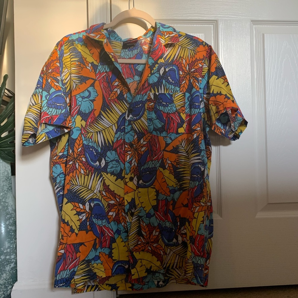 Fusion Men’s Hawaiian Shirt Button Down